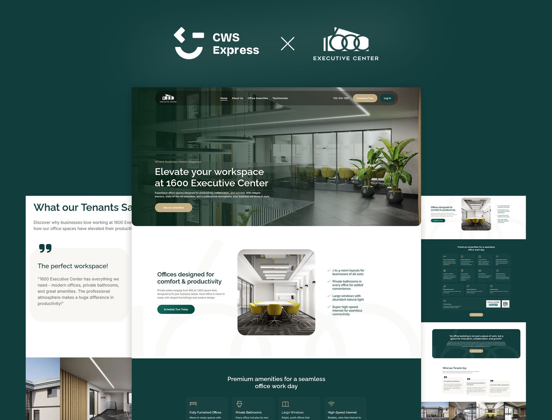 1600 Executive Center website preview