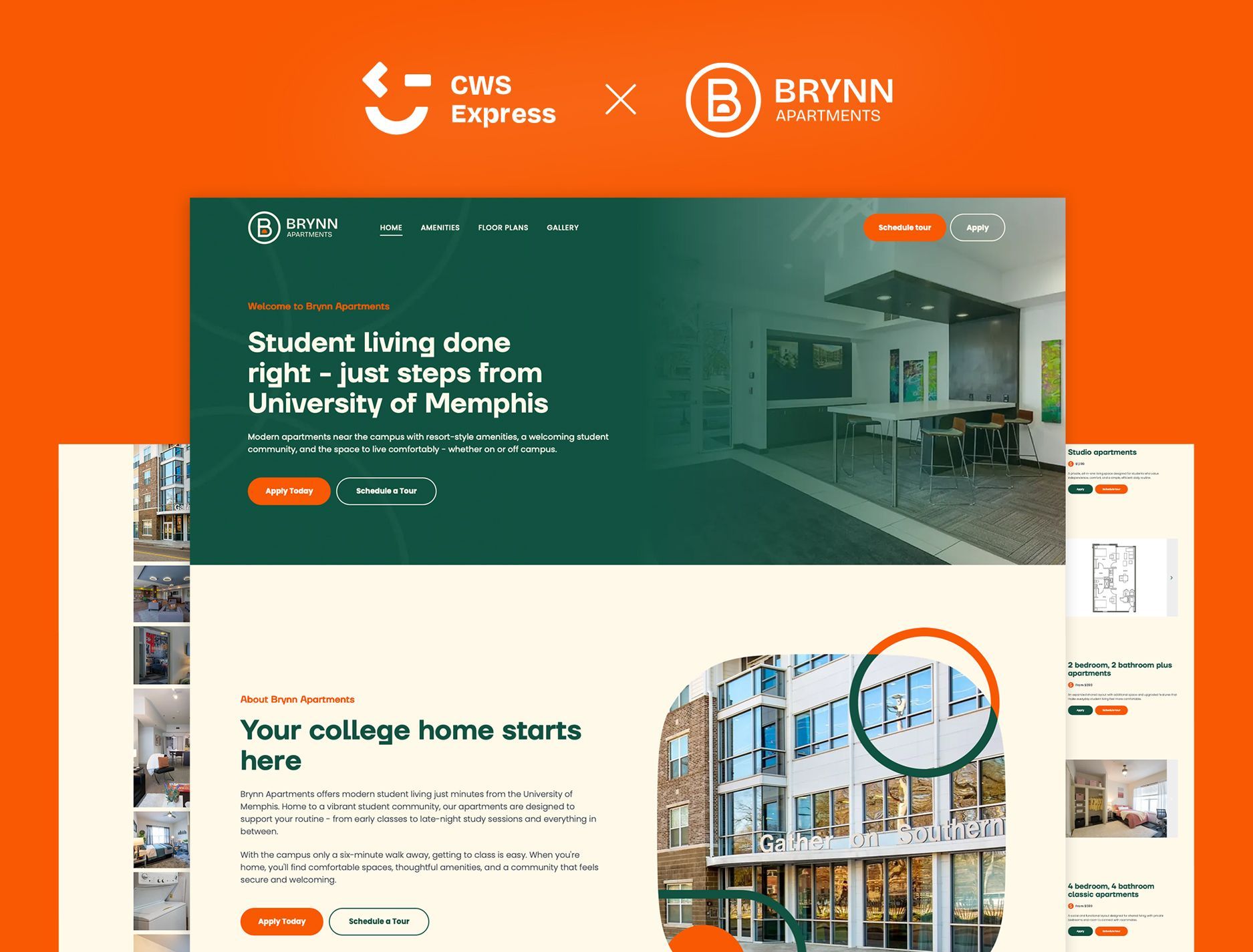 Brynn Apartments website preview