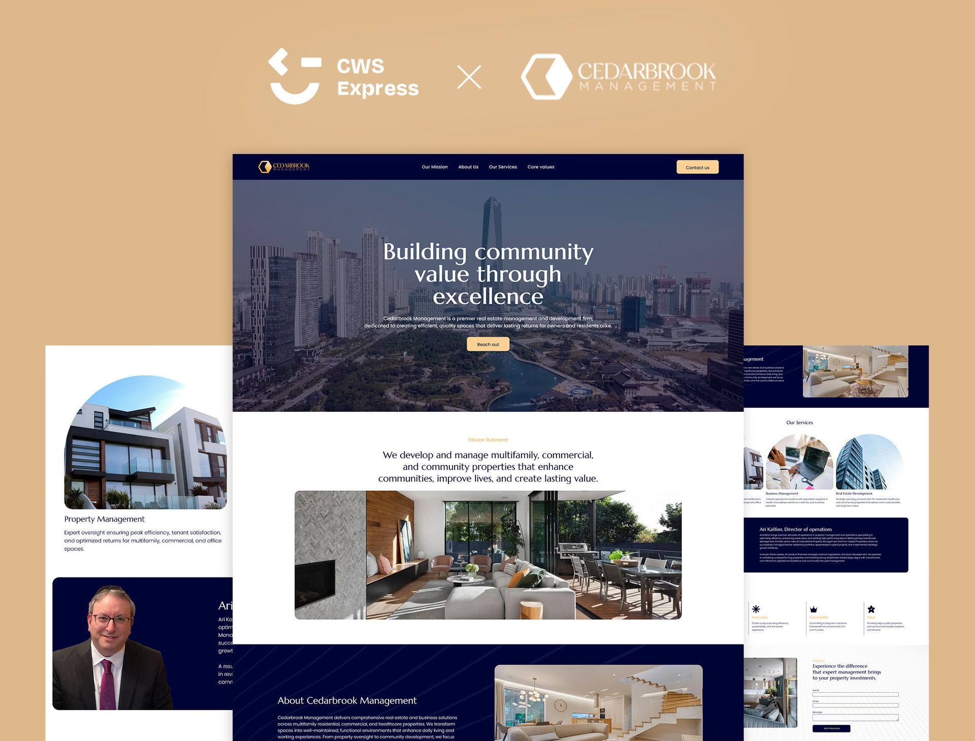 Cedar Brook MG website preview