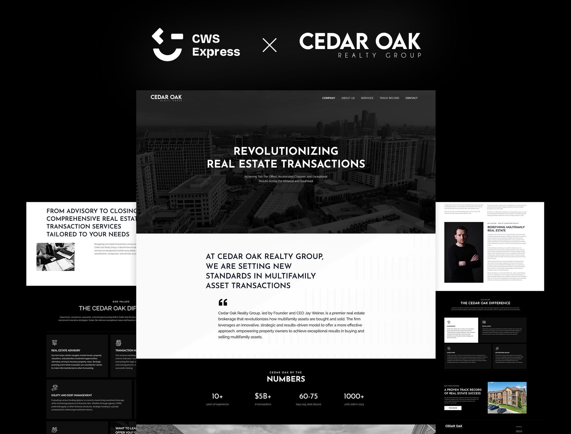 Cedar Oak Realty Group website preview
