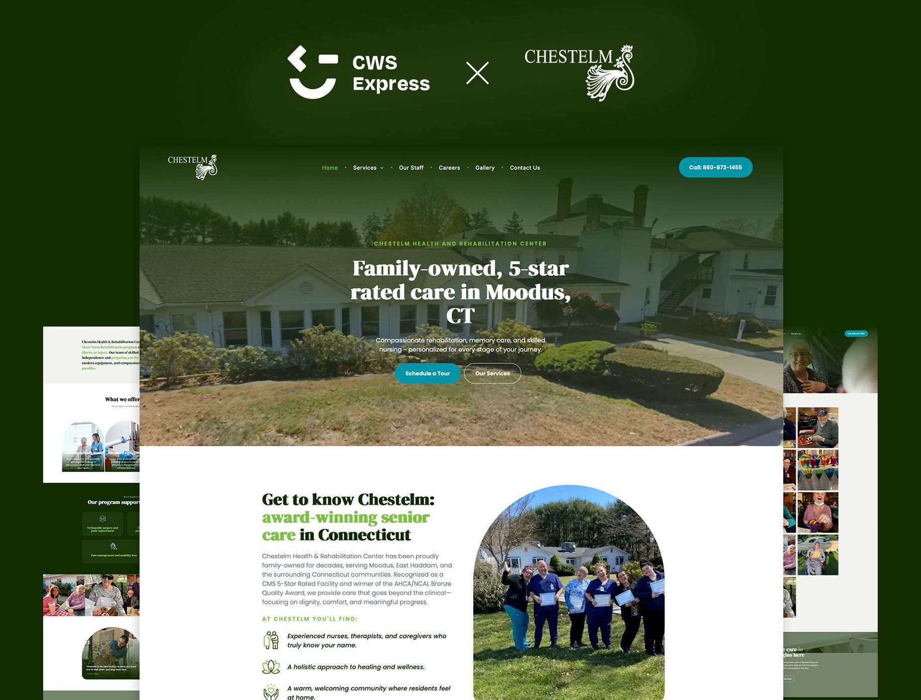 Chestelm Health & Rehabilitation Center website preview
