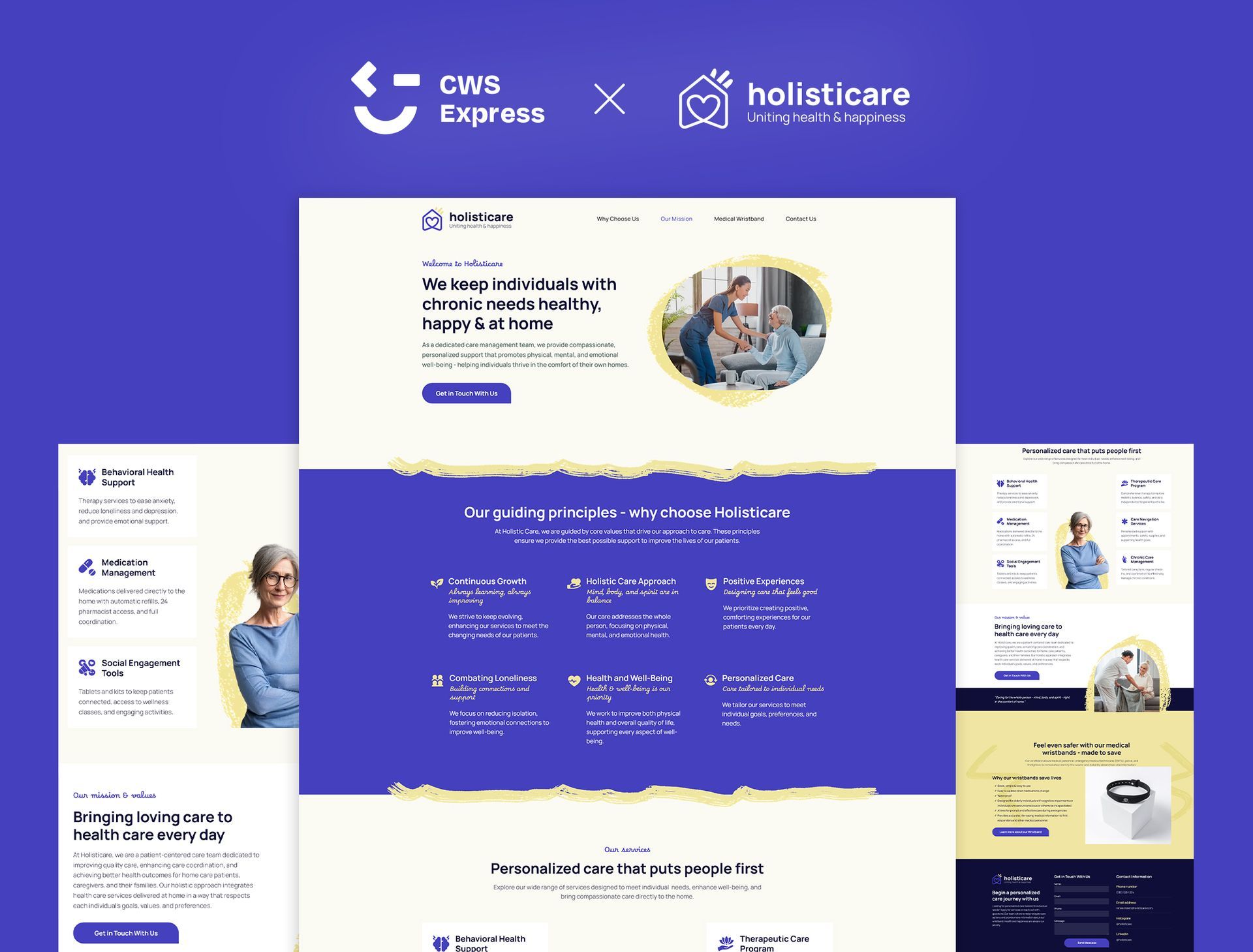 Holistic Care website preview