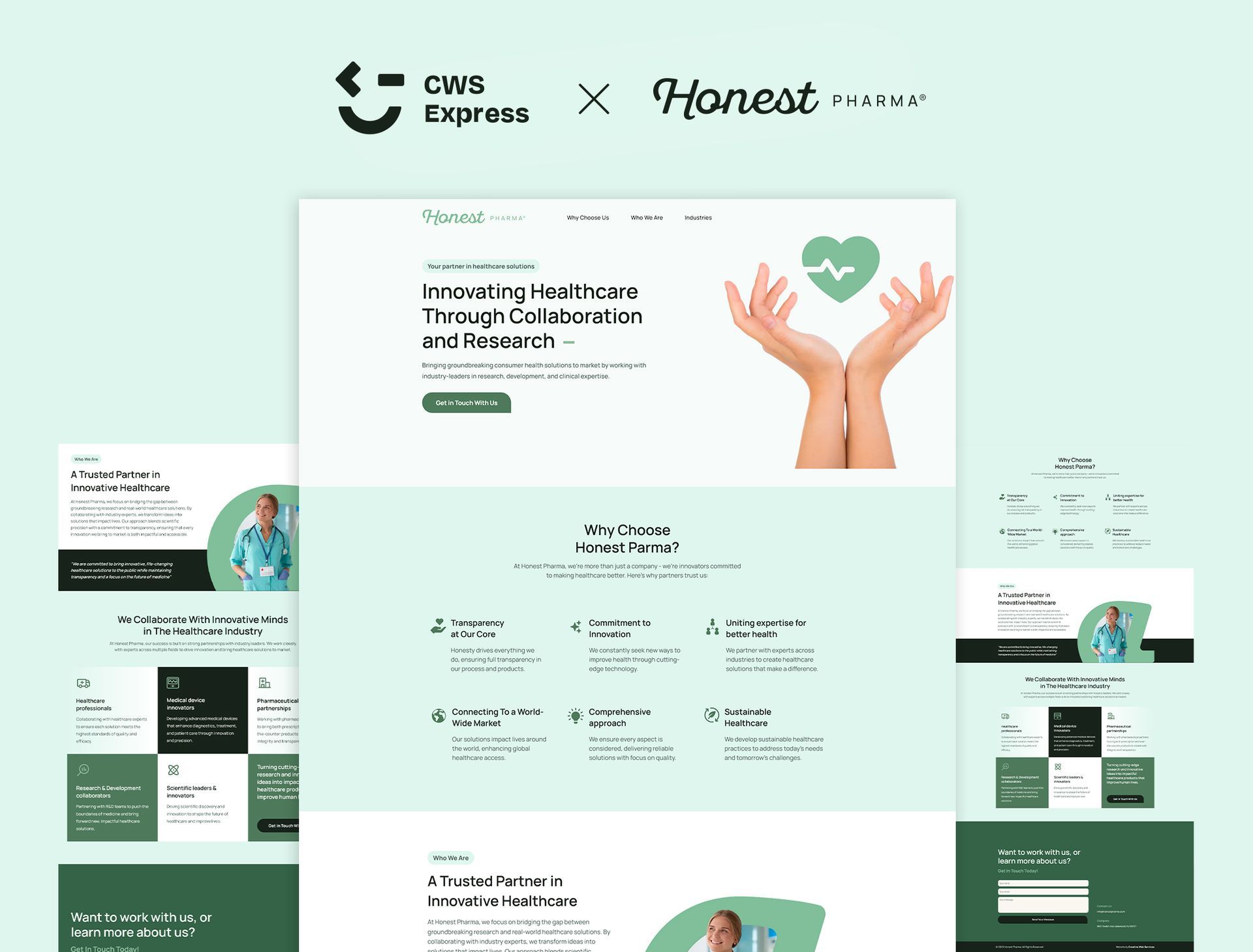 Honest Pharma website preview