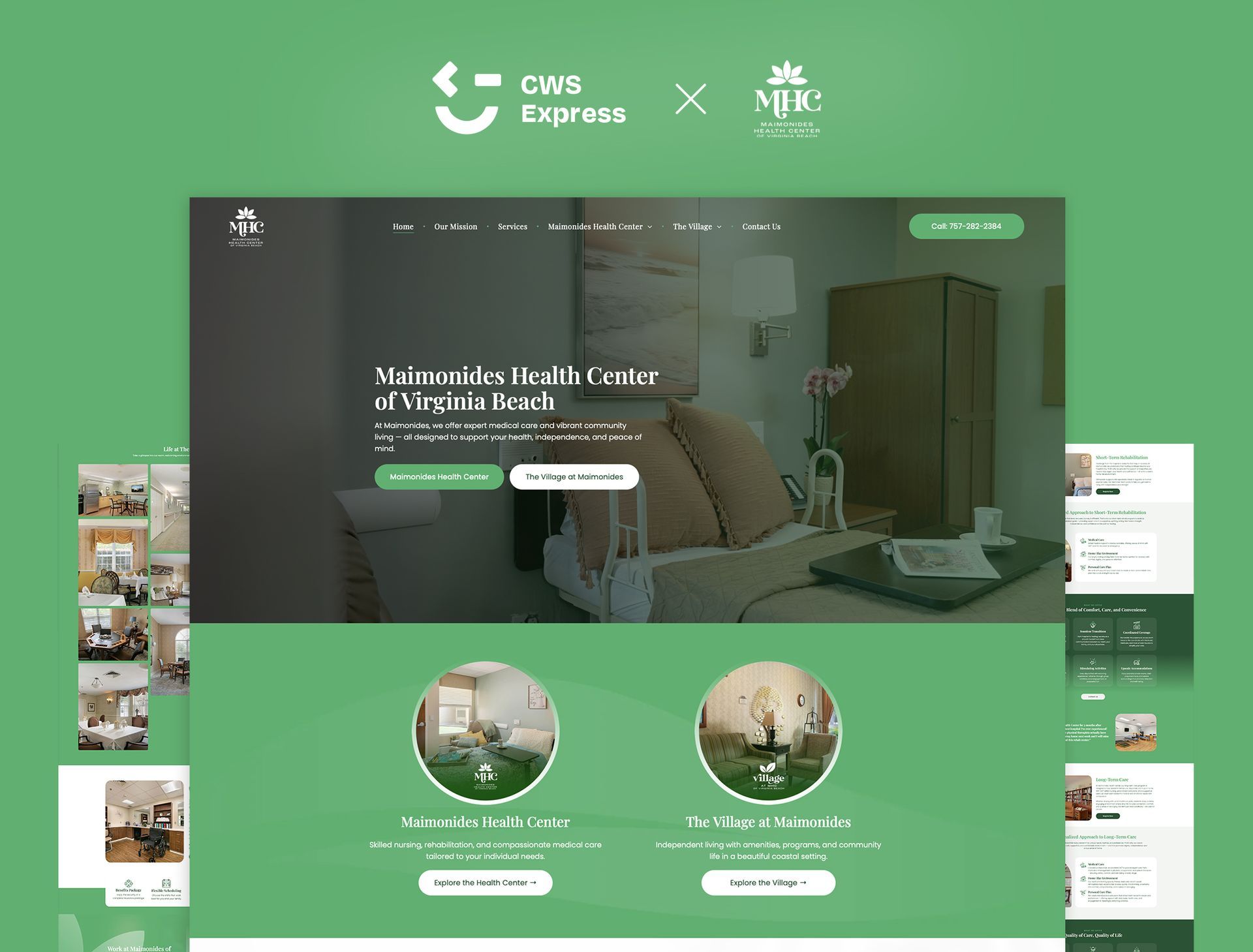 Maimonides Health Center of Virginia Beach website preview