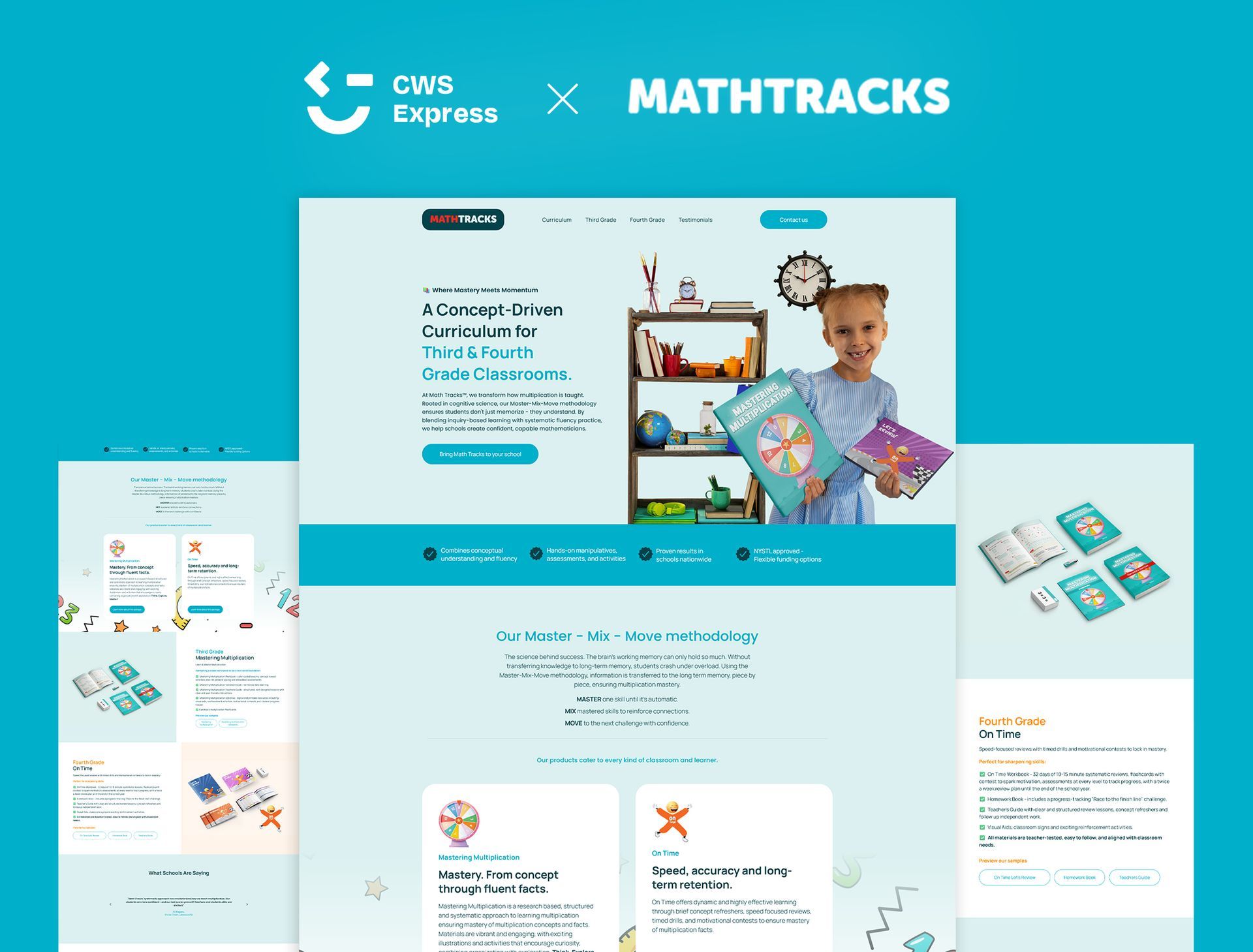 Math Tracks website preview