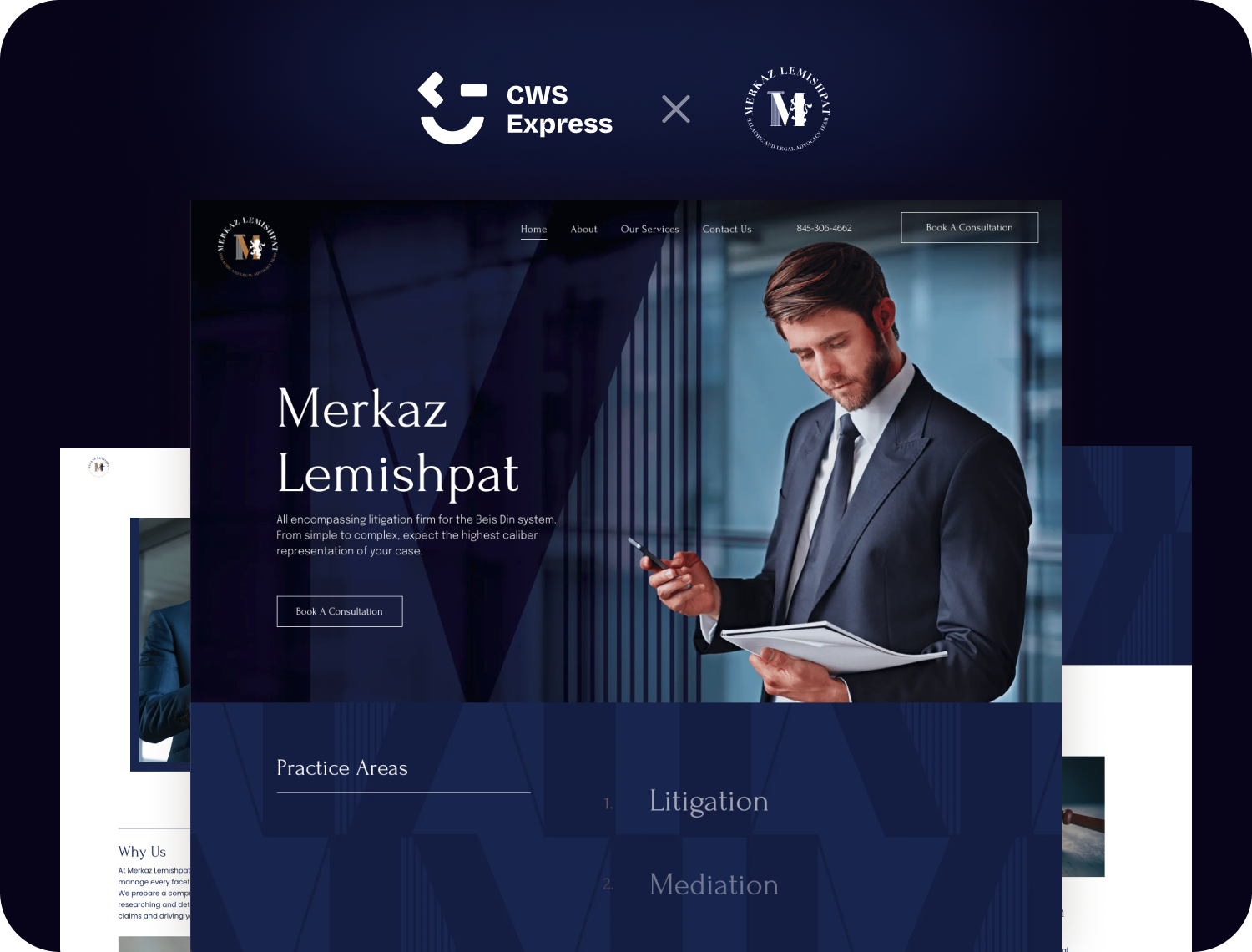 Merkaz Lemishpat website preview