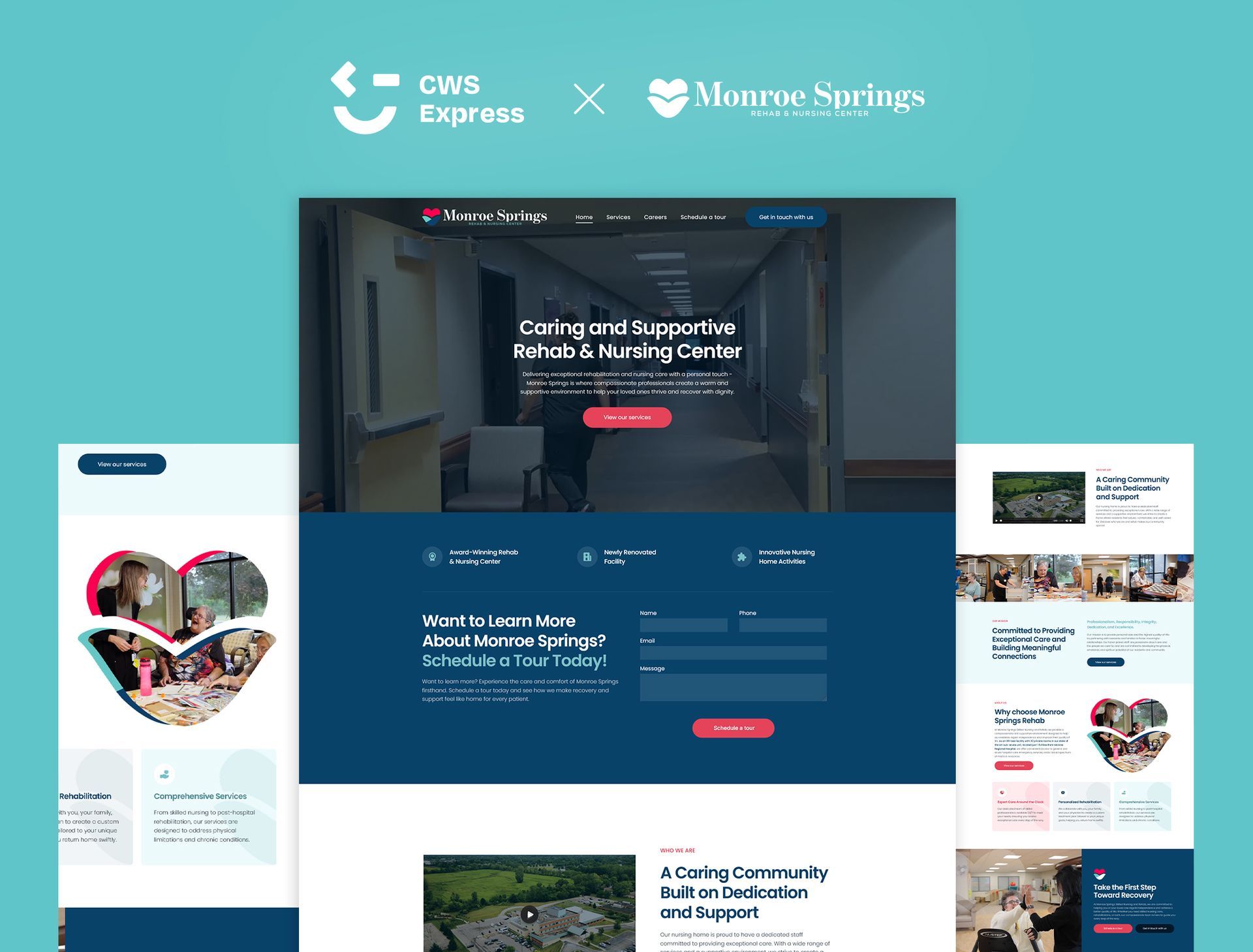 Monroe Springs website preview