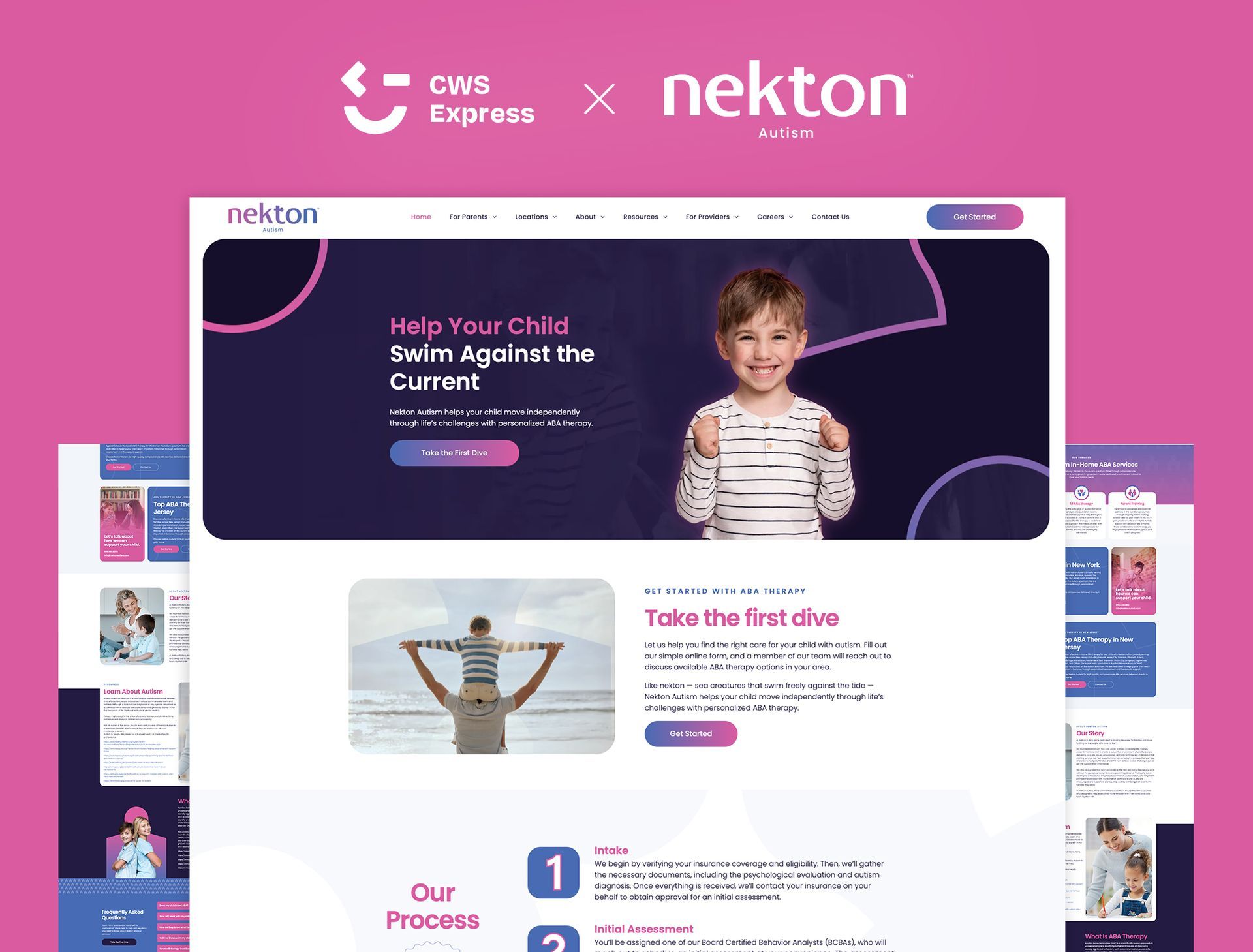 Nekton Autism website preview