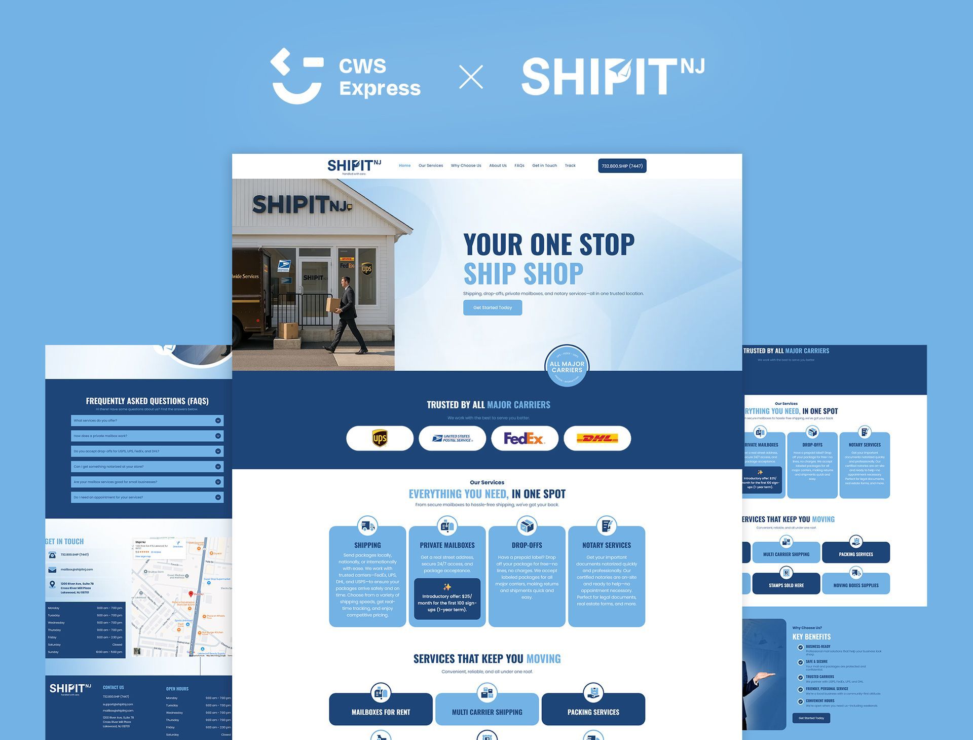 Ship It NJ website preview