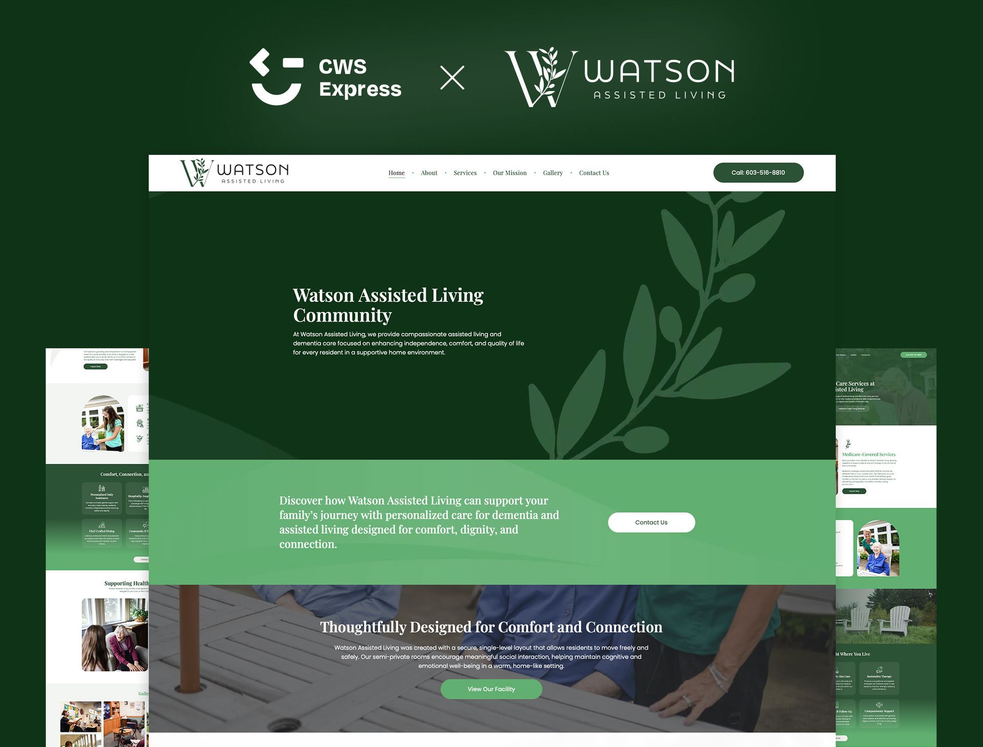 Watson Assisted Living website preview