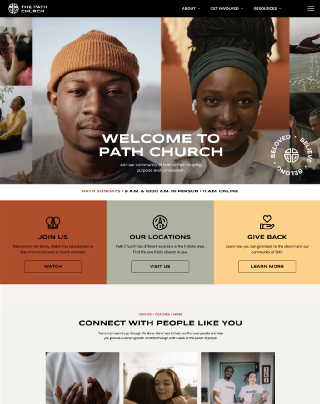 Church Community template preview