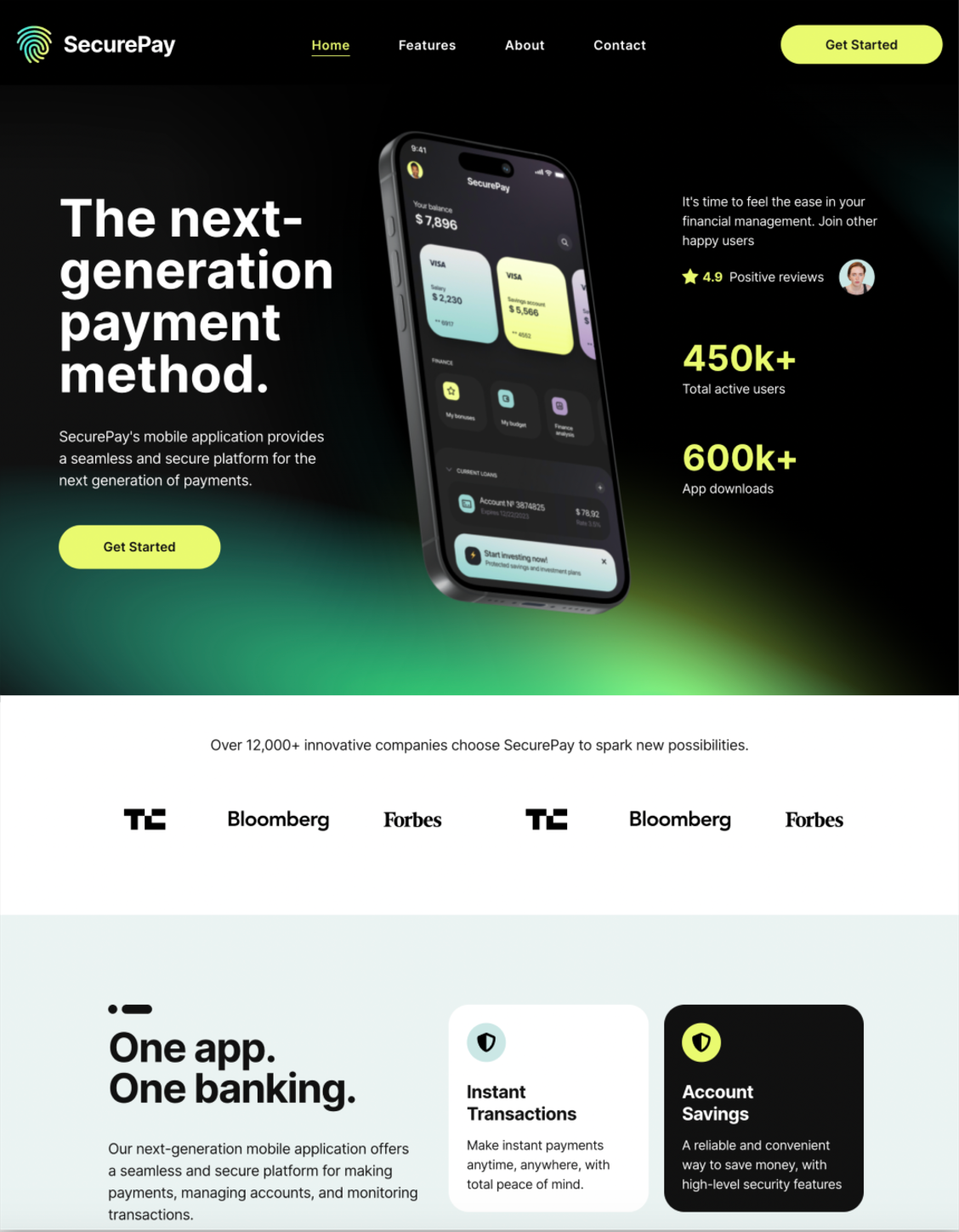 Mobile App template preview